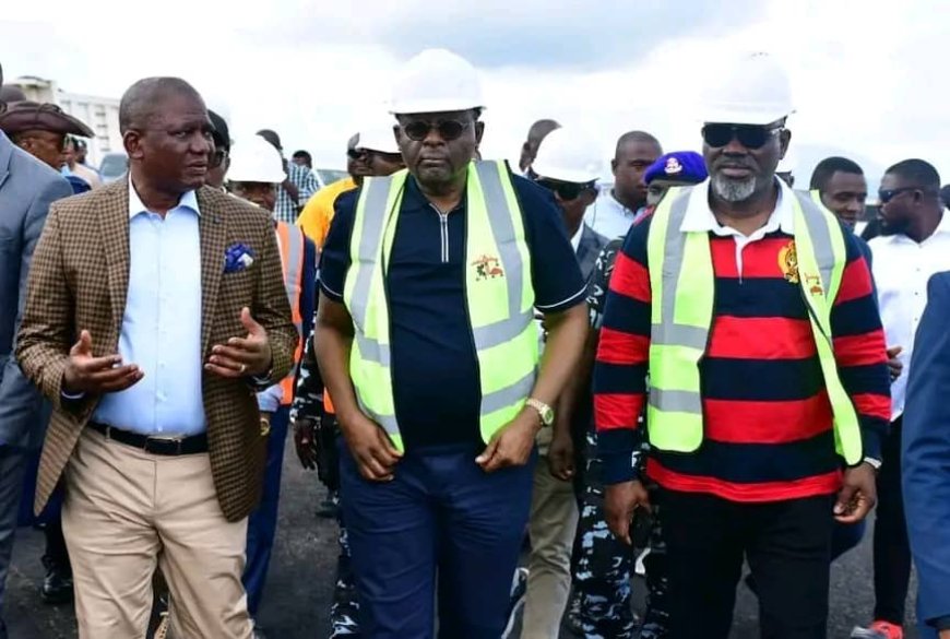 Governor Otu Satisfied With Work At Obudu Cargo Airport, Pledges Completion