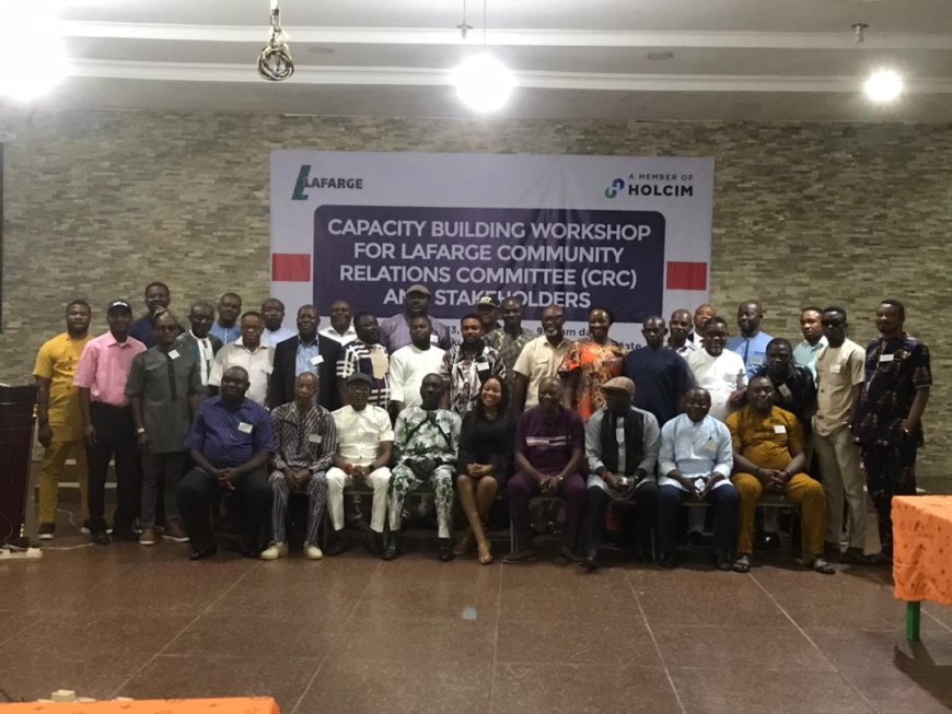 Lafarge Holds Capacity Building Workshop For CRC, Stakeholders