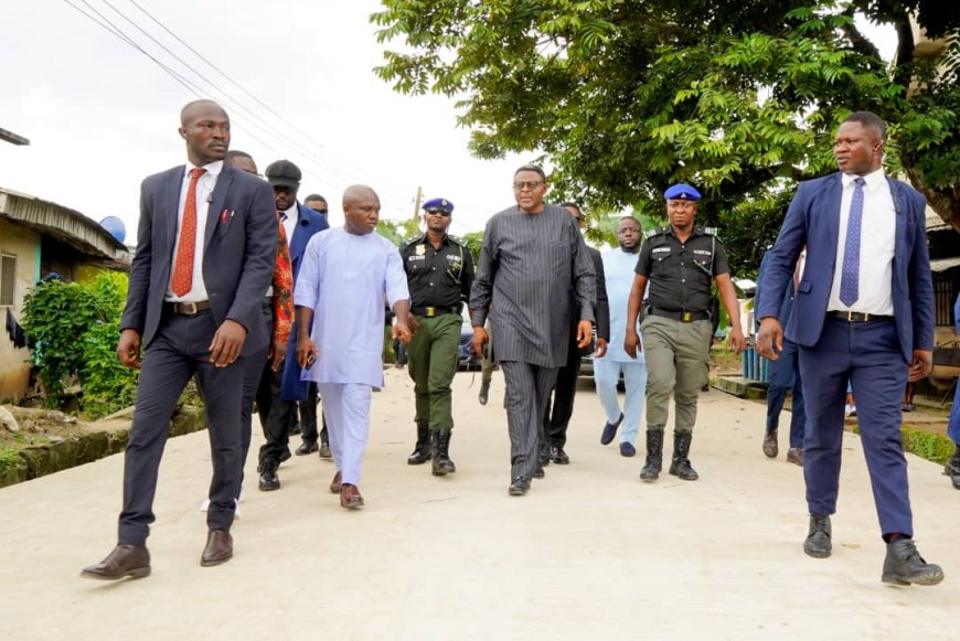 Otu Inspects Road Construction In Calabar South; Assures Of Infrastructure Development