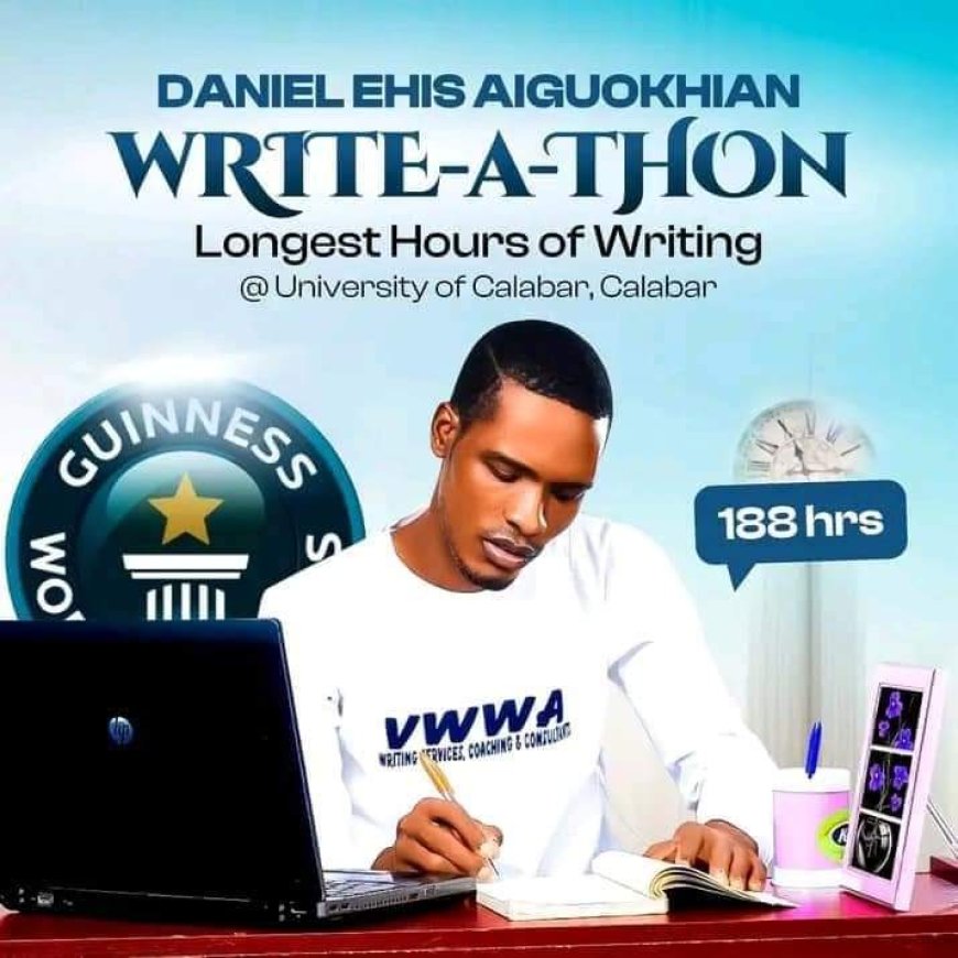 UNICAL Student Attempts To Set 188 Hours Longest Writing Marathon