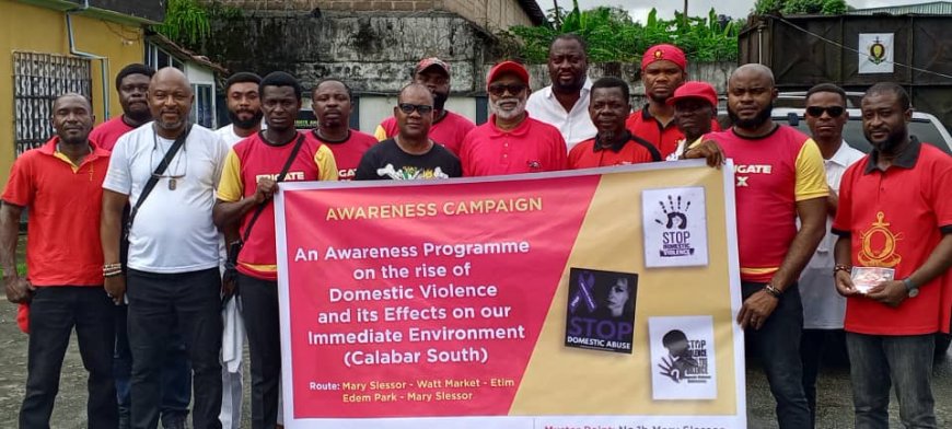 National Association of Seadogs Decry Domestic Violence, Takes campaign To Etim Edem Market