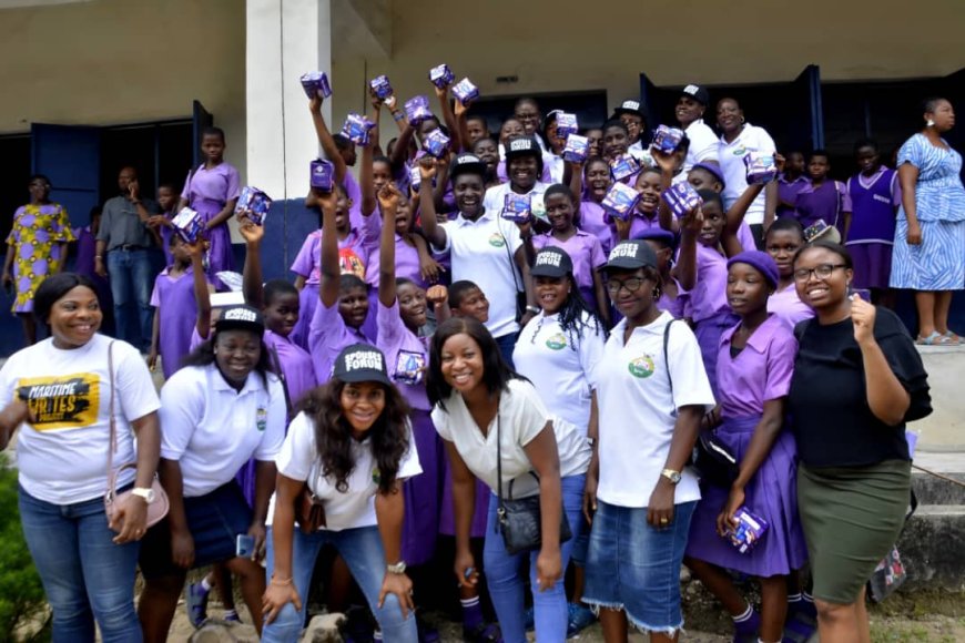 NSE Week: Spouses Forum Distributes Sanitary Pads To Schools