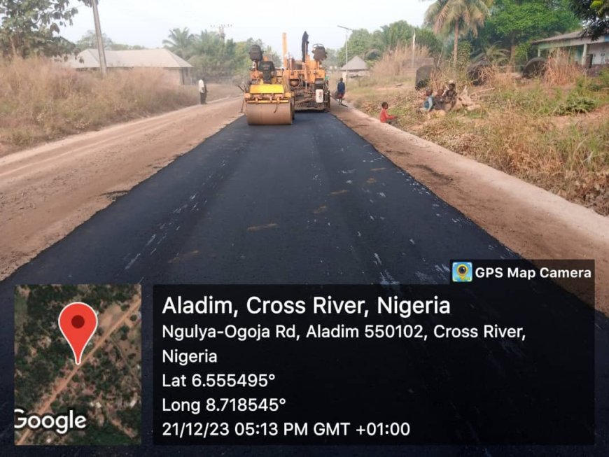 Jarigbe Attracts 1.5klm Road To Ogoja Community, Commences Construction work