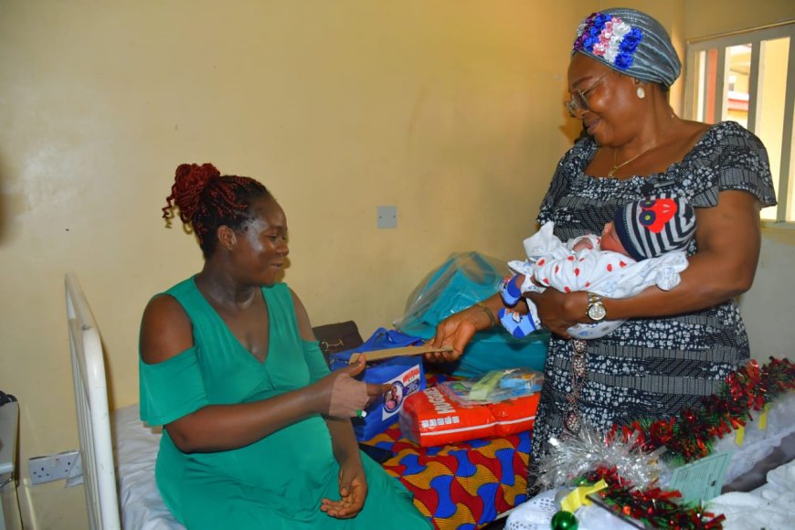 Gov's Wife Shower's New Year Babies With Gifts and Cash in CRS