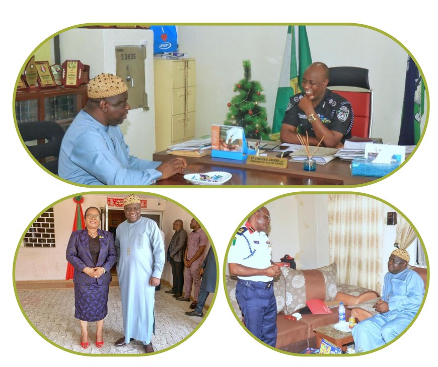 Senator Williams Visits Security Heads in C'River, Seeks Collaboration to Tackle Insecurity in Central Senatorial District