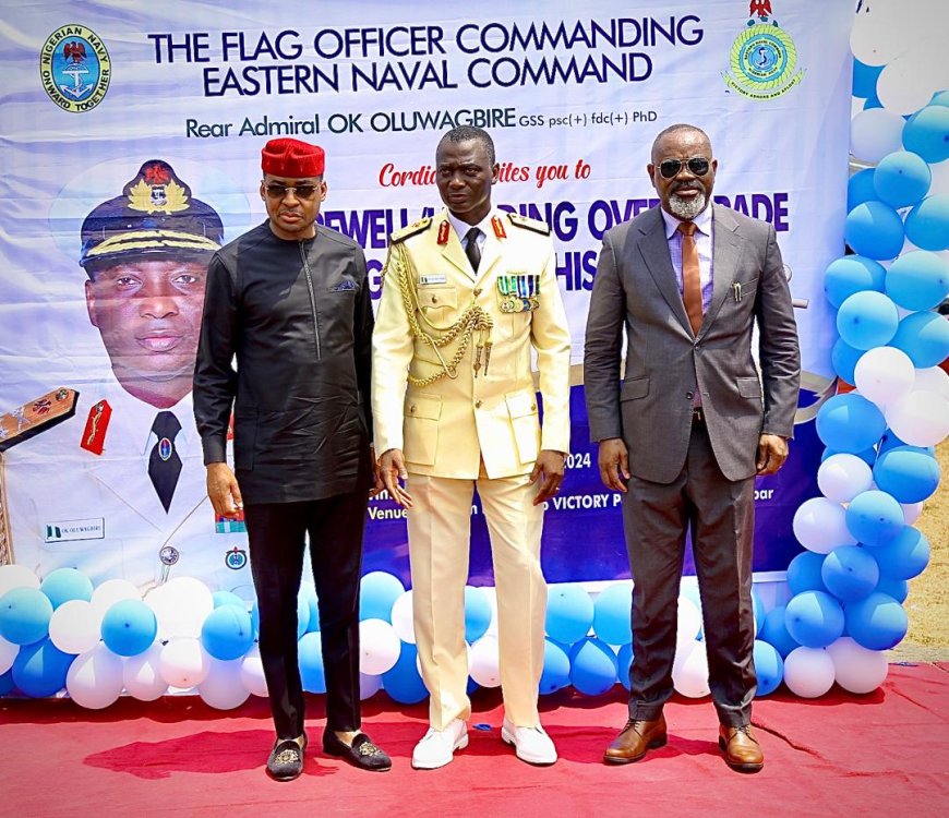 Governor Otu Attends Nigerian Navy Handing Over Ceremony