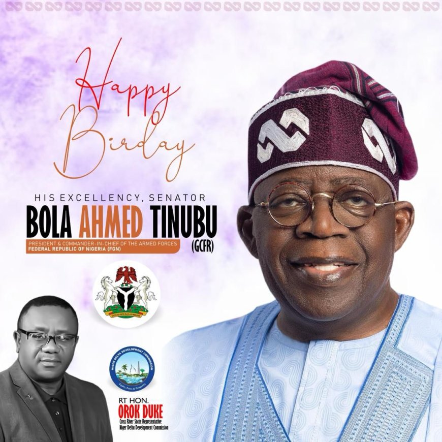 Tinubu At 72: Orok Duke Felicitates With President Tinubu