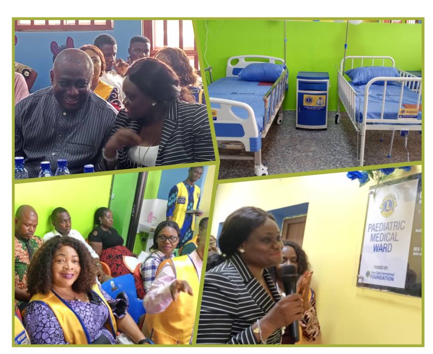 Lions International Boost Healthcare Delivery In Cross River, Renovates Over 35 Bed Pediatrics Ward At UCTH