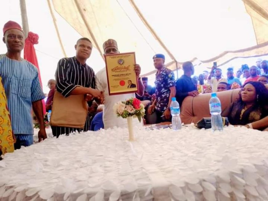 Item Community Association Honours Senator Odey With Excellence Service Award