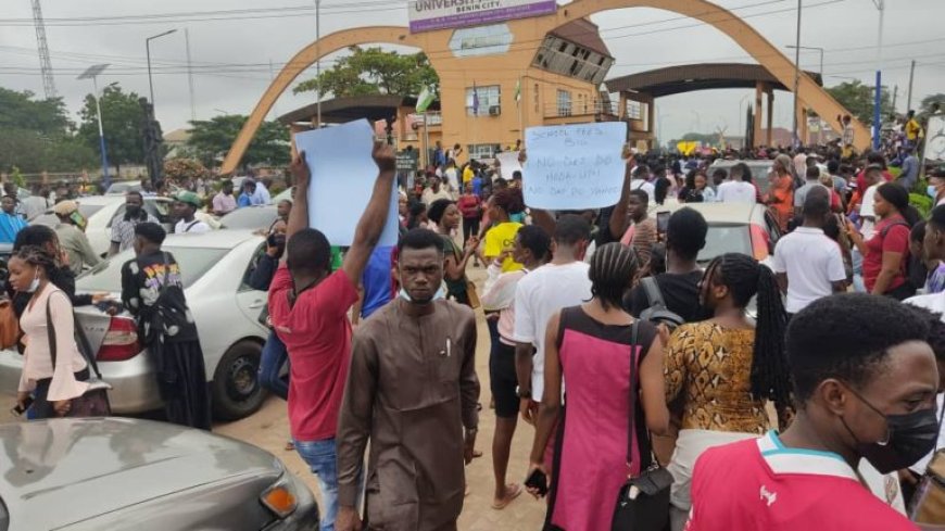 Edo State: Academic Activities Shutdown in UNIBEN Over Students Protest