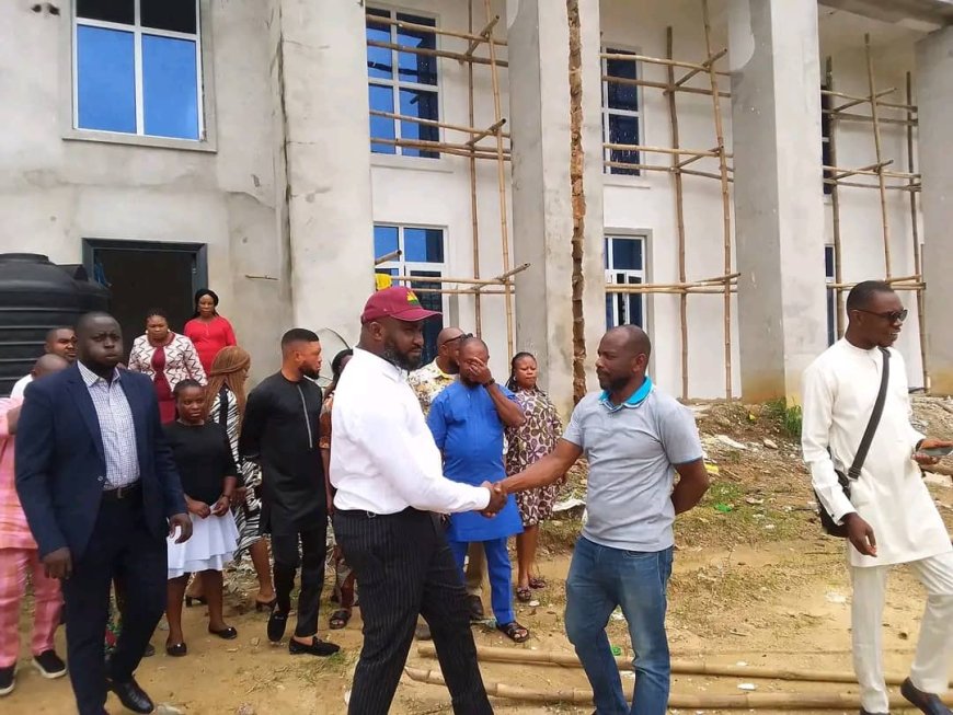 Eket Council Boss Inspects Ultra-Modern Multipurpose Hall/ Agric Hub In Eket