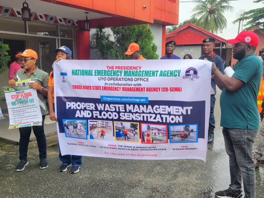 Flood: NEMA Sensitises Calabar Residents On Waste Management 