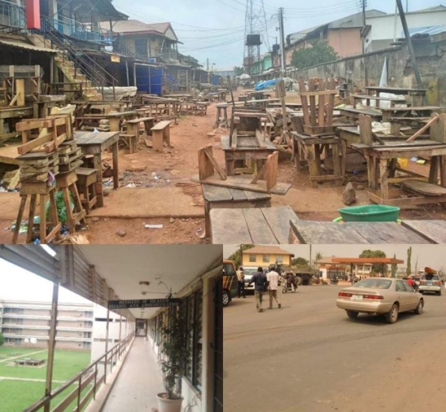 PROTEST: Akure Residents Desert Streets As Security Take Over Strategic Locations 