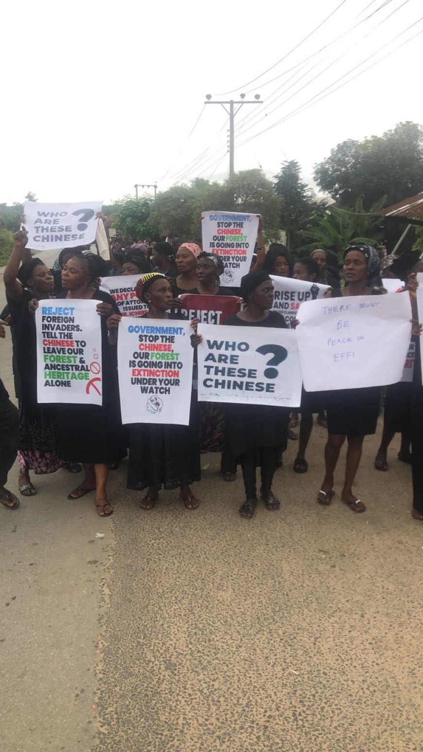 Okuni Women Protest Chinese Incursion, Passes Vote Of No Confidence On Community Lawyer