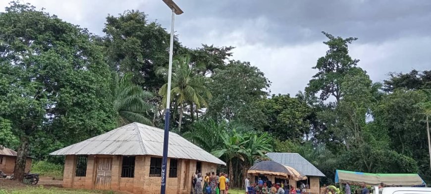 Cross River NDDC Rep Facilitates Solar Street Lights for Basan-Mbube to Enhance Safety and Security