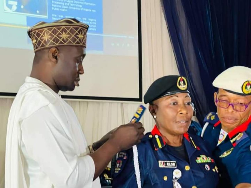 Senator Jarigbe Honors Outstanding Officer, Decorates Commandant Janet Elor