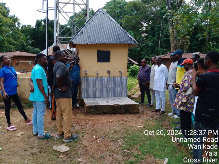 Senator Jarigbe Inaugurates  Mini Water Project In Yala Community