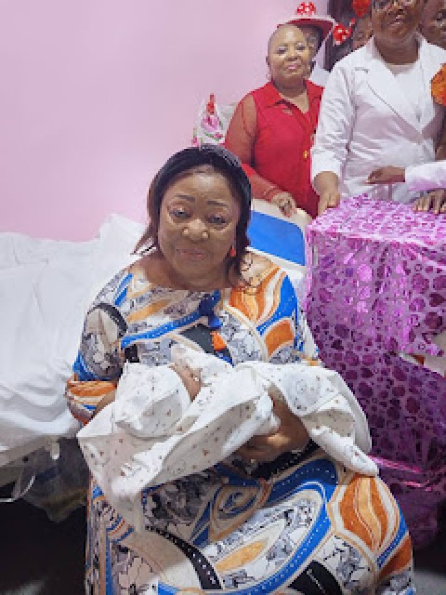 Ita-Giwa Celebrates Christmas with Newborn Babies at UCTH