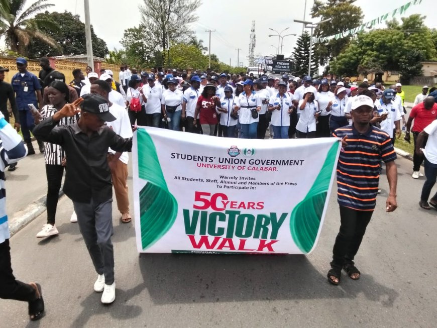 50th Anniversary: UNICAL EMBARKS ON VICTORY WALK