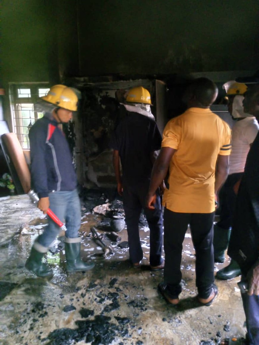BREAKING: Fire Engulfs Popular Church in Ikom, Documents Destroyed