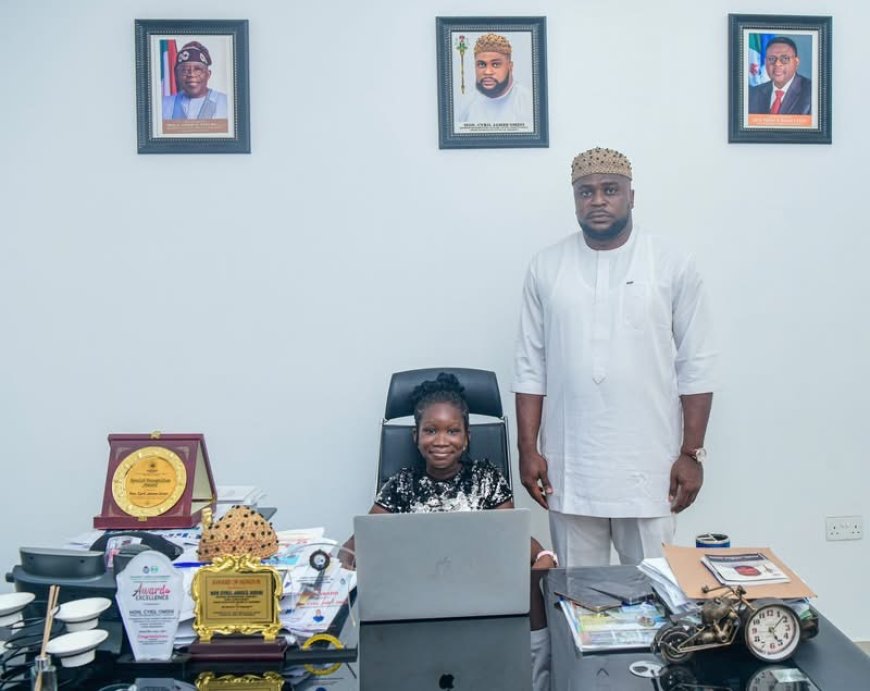 Children's Day: Cyril Omini Honors Young Treasure Ikpi Eyong as One-Day Member of Cross River State House of Assembly