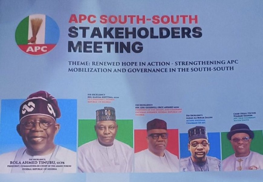 BREAKING: South South APC Adopts Tinubu, Otu, Eno, Okpebholo, Oborevwori As Sole Presidential, Governorship Candidates Ahead of 2027