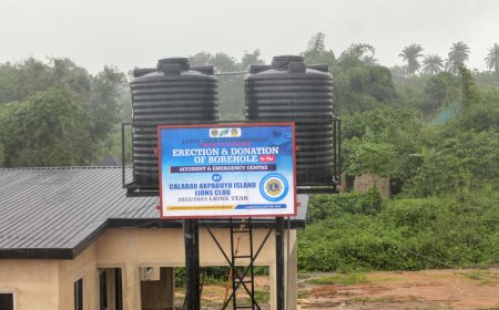 Akpabuyo Island Lions Club Donates Borehole To Akim Akim Community