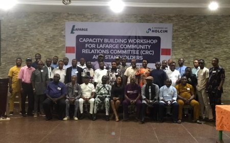 Lafarge Holds Capacity Building Workshop For CRC, Stakeholders