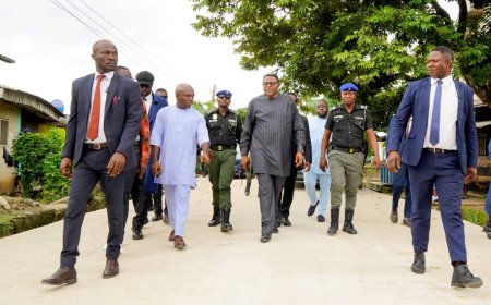 Otu Inspects Road Construction In Calabar South; Assures Of Infrastructure Development