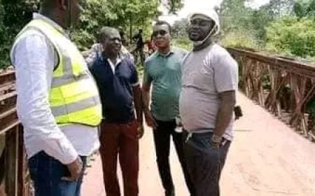 Commissioner For Works And Infrastructure promises Speedy Completion of Akreha River Okpoku Bridge
