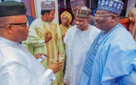 Akpabio mourns with Lawan On Mother's Death