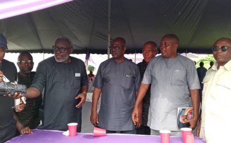 Photo News: Dignitories at the Burial Ceremony of Late Mrs. Agnes Ejim Onya, Mother-in-law of Mr Okechukwu Okoro