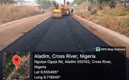 Jarigbe Attracts 1.5klm Road To Ogoja Community, Commences Construction work