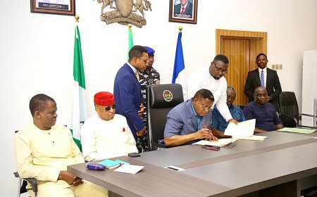 Otu Calls For Prompt Remittances Of Revenues From MDAs; Signs 2024 Appropriation Bill