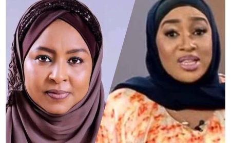 Betta Edu And Halima Shehu...  Betta Edu is the Minister for Humanitarian Affairs.