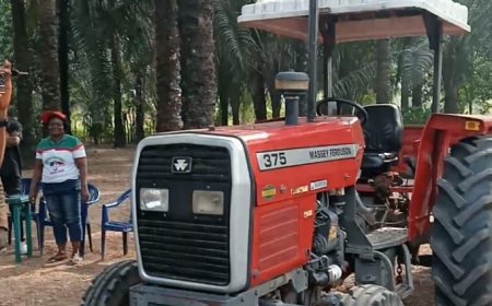 Senator Jarigbe Donates Tractor To Farmers In The Northern Senatorial District