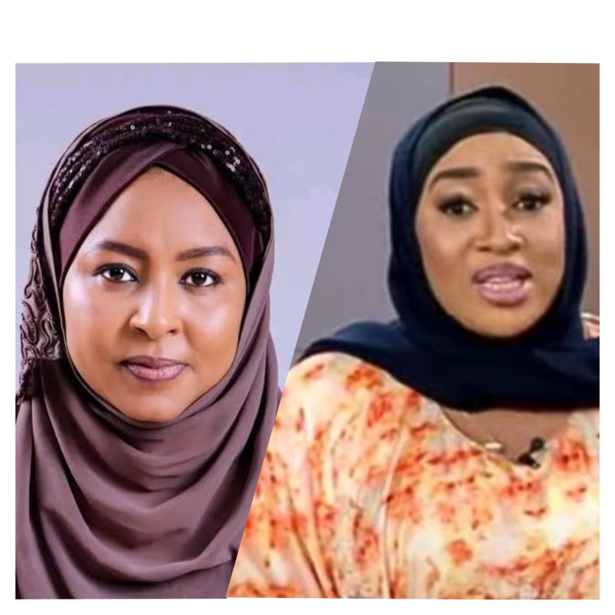 Betta Edu And Halima Shehu... Betta Edu is the Minister for Humanitarian Affairs.
