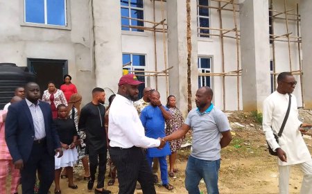 Eket Council Boss Inspects Ultra-Modern Multipurpose Hall/ Agric Hub In Eket