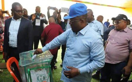 EBONYI STATE LOCAL GOVERNMENT ELECTIONS: Honorable Minister Of Works, Sen. Umahi Commends Governor F.O. Nwifuru For Sustained  Democratic Local Government System, Hails Process As He Votes In His Polling Unit - 013 Onuofukwuru Market, Umunaga Ward