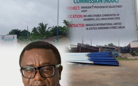 Akamkpa LGA Gets a Face-Lift as NDDC Installs Solar-Powered Street Lights in Iko and Uyanga Communities