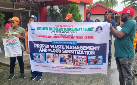 Flood: NEMA Sensitises Calabar Residents On Waste Management