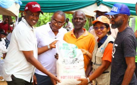 Rep Abang Gives Succour To Fire Victims, Vulnerable Constituents, Distributes Relief Materials
