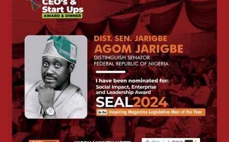 Senator Jarigbe Agom Jarigbe Emerges 2024 Legislative Man of the Year
