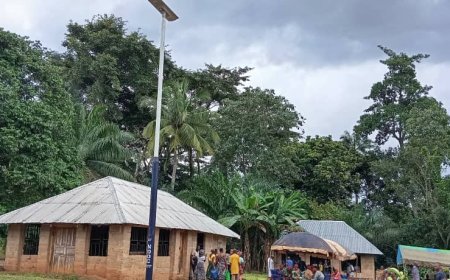 Cross River NDDC Rep Facilitates Solar Street Lights for Basan-Mbube to Enhance Safety and Security