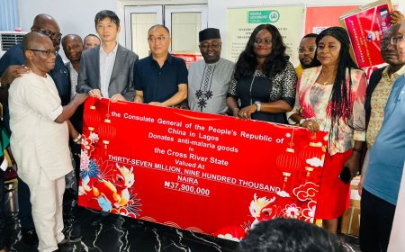Chinese Gov't Donates N37 Million Anti-Malaria Commodities To Cross River