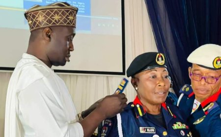 Senator Jarigbe Honors Outstanding Officer, Decorates Commandant Janet Elor
