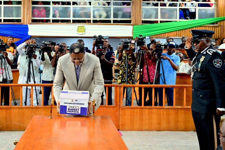 BREAKING: 2025 Budget: C'River Gov, Otu, Proposes N498 Billion For 2025 As Infrastructure, Education, Health, Judiciary, Assembly, Aviation Top Chart