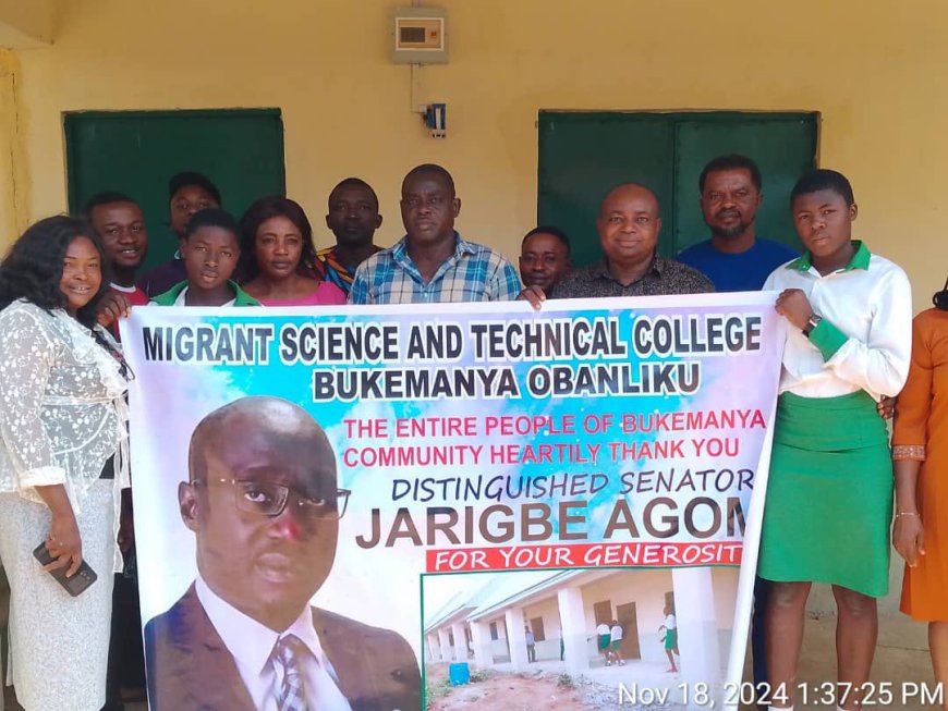 Jarigbe To Inaugurate 5 Classroom Blocks In Obanliku Communities