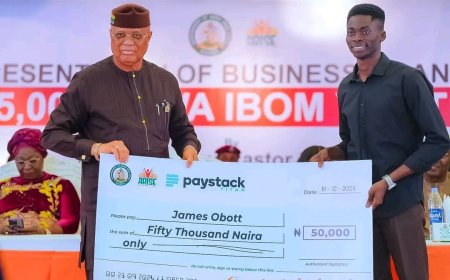 Gov Eno Disburses ₦750M Business Grants to 15,000 Unemployed Youths