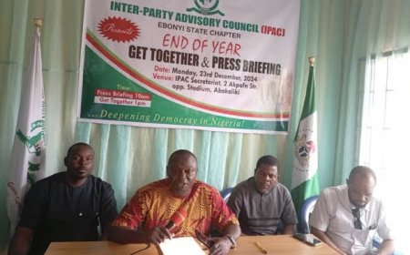 IPAC Calls For Dissolution of Cabinet in Ebonyi State, Decries Slow Pace of Projects' Execution By Contractors